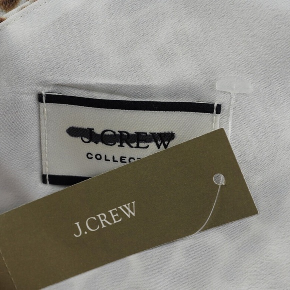 New JCREW Collection One-shoulder ruffle-hem dress in leopard - Picture 5 of 5